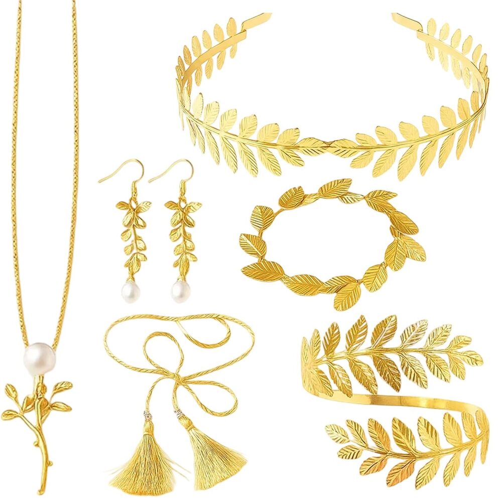 7734 Greek Goddess Accessoriess, 6pcs Greek Goddess Costume Set
